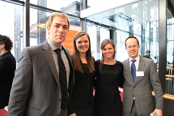 À gauche, Me François-Xavier Thibodeau-Gagnon, de LKD, est originaire de Montréal et travaille maintenant à Québec.